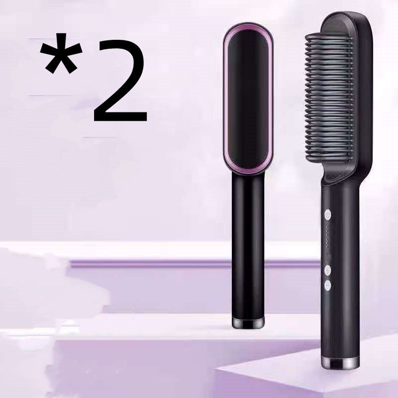 New 2 In 1 Hair Straightener Brush