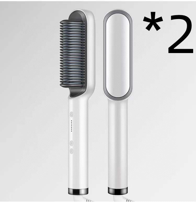 New 2 In 1 Hair Straightener Brush