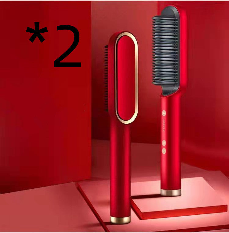 New 2 In 1 Hair Straightener Brush