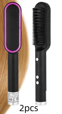 New 2 In 1 Hair Straightener Brush